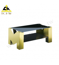 M字型客廳主桌-鍍鈦金(CT-M01GOB) 